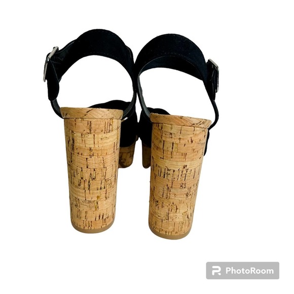 Steve Madden Sandals Women’s sz. 8.5M Chunky Block Cork Boho Retro Ankle Straps - Picture 6 of 10
